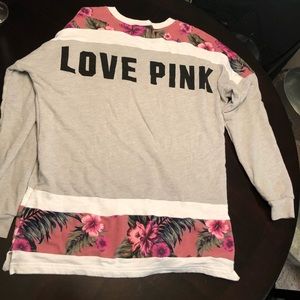 Floral Victoria secret PINK sweatshirt pullover
